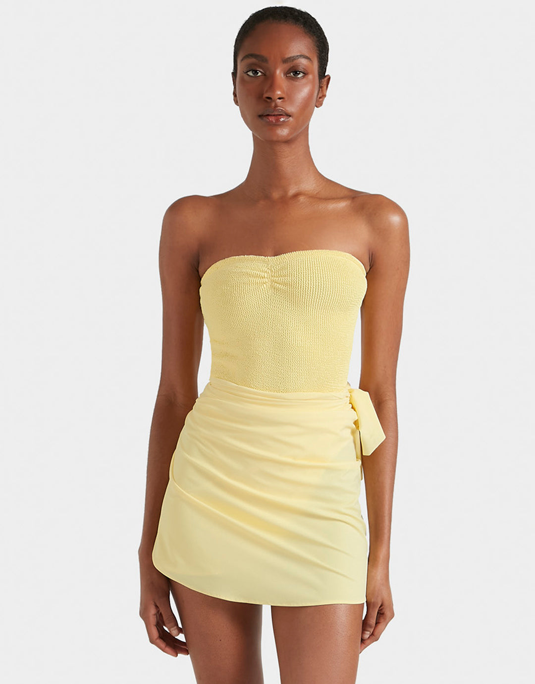 Hunza G Brooke Swimsuit - Butter - Simply Beach UK