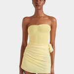 Hunza G Brooke Swimsuit - Butter - Simply Beach UK