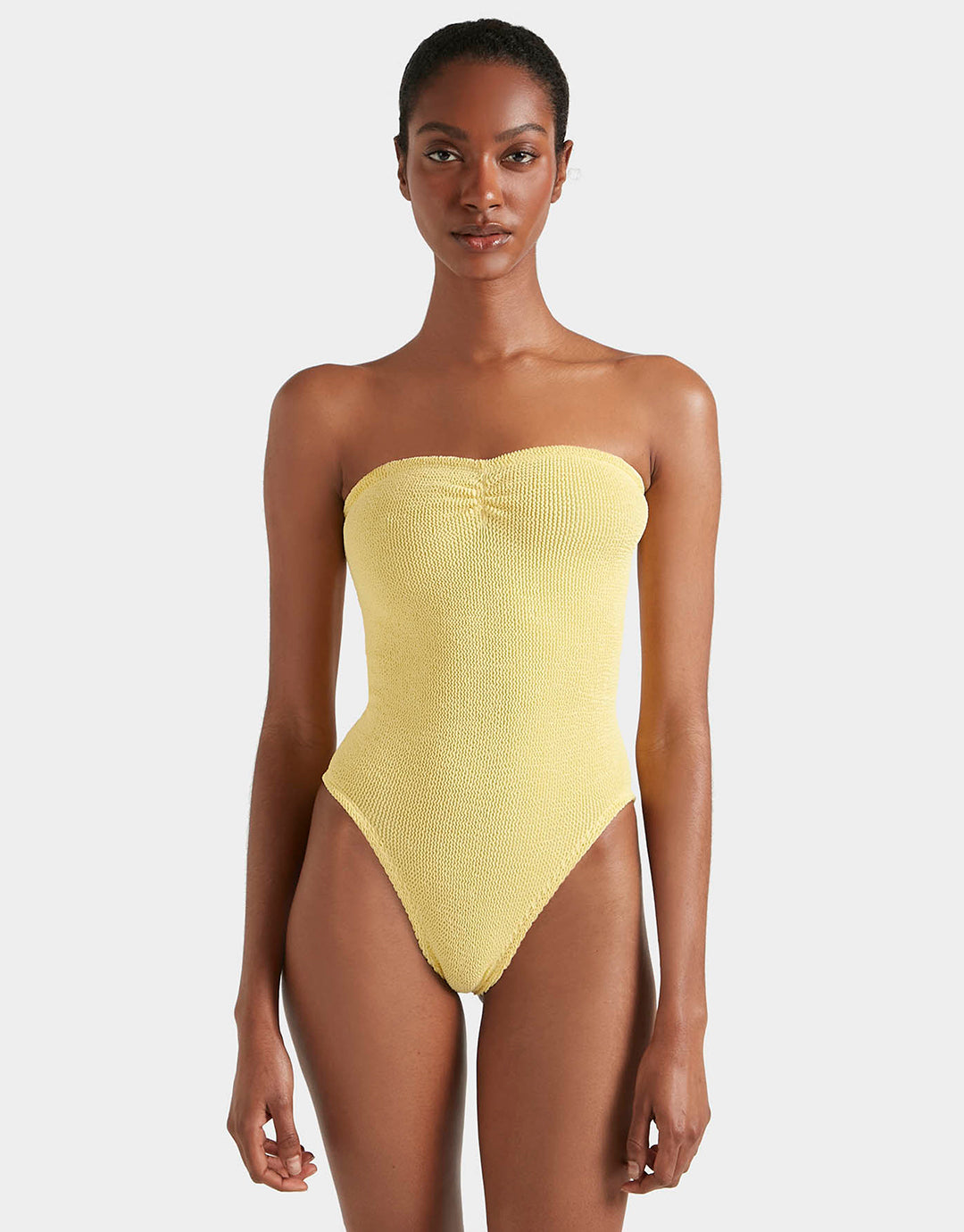 Hunza G Brooke Swimsuit - Butter - Simply Beach UK