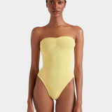 Hunza G Brooke Swimsuit - Butter - Simply Beach UK