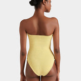 Hunza G Brooke Swimsuit - Butter - Simply Beach UK
