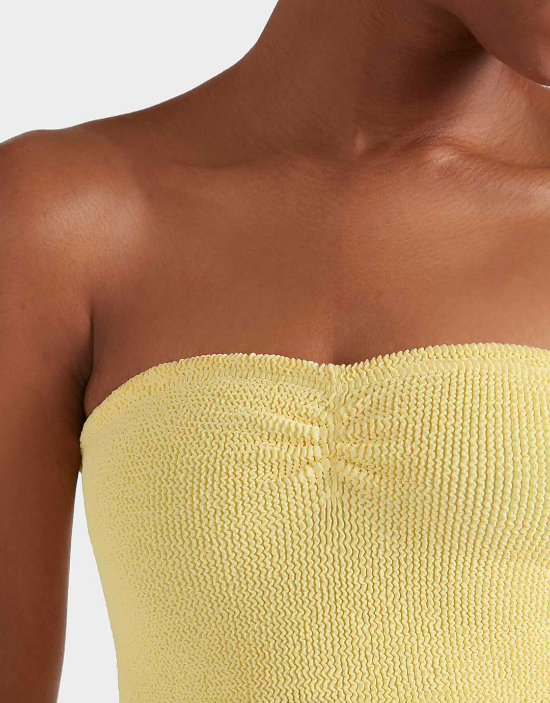 Hunza G Brooke Swimsuit - Butter - Simply Beach UK