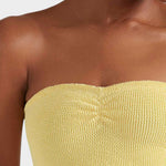 Hunza G Brooke Swimsuit - Butter - Simply Beach UK