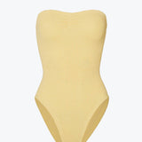 Hunza G Brooke Swimsuit - Butter - Simply Beach UK