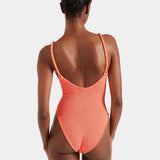 Camille Swimsuit - Metallic Coral