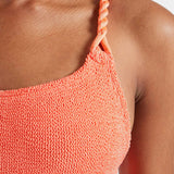 Camille Swimsuit - Metallic Coral