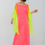 Clara Butterfly Kaftan - Hot Pink - Simply Beach UK