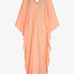 Pitusa Colourblock Pom Pom Sevillana Dress - Melon - Simply Beach UK