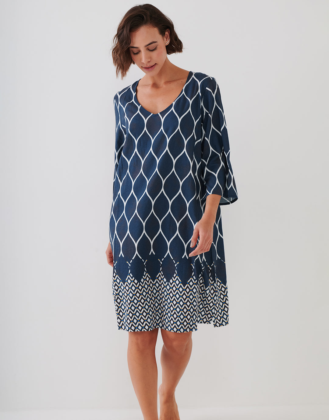 Seaside Dining Tunic - Wave Cream - Simply Beach UK