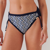 Seaside Dining Underwired Bikini Set - Navy Cream - Simply Beach UK