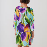 Summer Aquarelle Tunic - Aqua Iris - Simply Beach UK