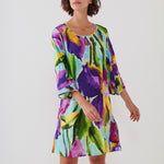 Summer Aquarelle Tunic - Aqua Iris - Simply Beach UK