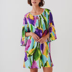 Summer Aquarelle Tunic - Aqua Iris - Simply Beach UK