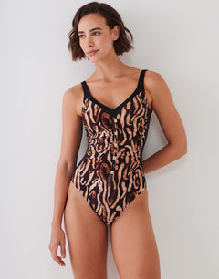 Wild Noblesse Moulded Swimsuit - Black Nougat - Simply Beach UK