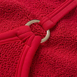 Clara Swimsuit With Gold Hoop - Red