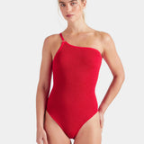 Clara Swimsuit With Gold Hoop - Red