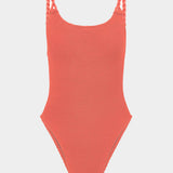Camille Swimsuit - Metallic Coral