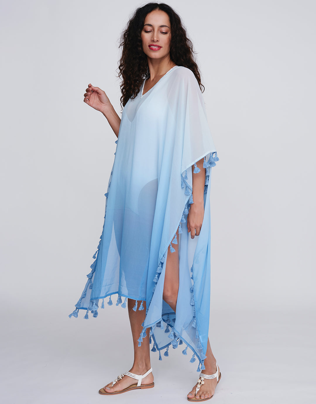 Cannes Kaftan - Blue - Simply Beach UK