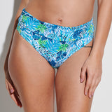 Haiti Maxi Fold Bikini Pant - Turquoise - Simply Beach UK