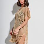 Guayana Metallic Tunic - Gold - Simply Beach UK