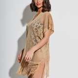 Guayana Metallic Tunic - Gold - Simply Beach UK