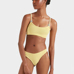 Hunza G Cassie Beaded Bikini Set - Butter - Simply Beach UK