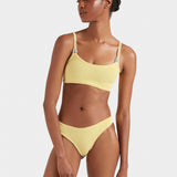 Hunza G Cassie Beaded Bikini Set - Butter - Simply Beach UK