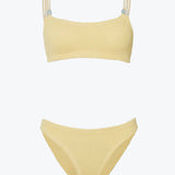 Hunza G Cassie Beaded Bikini Set - Butter - Simply Beach UK