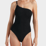 Clara Swimsuit With Gold Hoop - Black