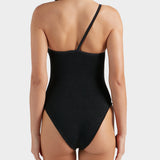 Clara Swimsuit With Gold Hoop - Black