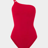 Clara Swimsuit With Gold Hoop - Red