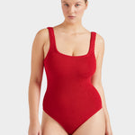 Hunza G Coverage Square Neck Swimsuit - Red - Simply Beach UK