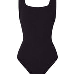 Hunza G Coverage Square Neck Swimsuit - Black - Simply Beach UK