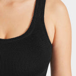 Hunza G Coverage Square Neck Swimsuit - Black - Simply Beach UK