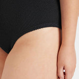 Hunza G Coverage Square Neck Swimsuit - Black - Simply Beach UK