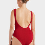 Hunza G Coverage Square Neck Swimsuit - Red - Simply Beach UK
