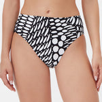 Dots Maxi Bikini Pant - Black and White - Simply Beach UK