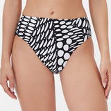 Dots Maxi Bikini Pant - Black and White - Simply Beach UK