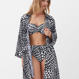 Dots Beach Shirt - Black and White - Simply Beach UK