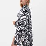 Dots Beach Shirt - Black and White - Simply Beach UK