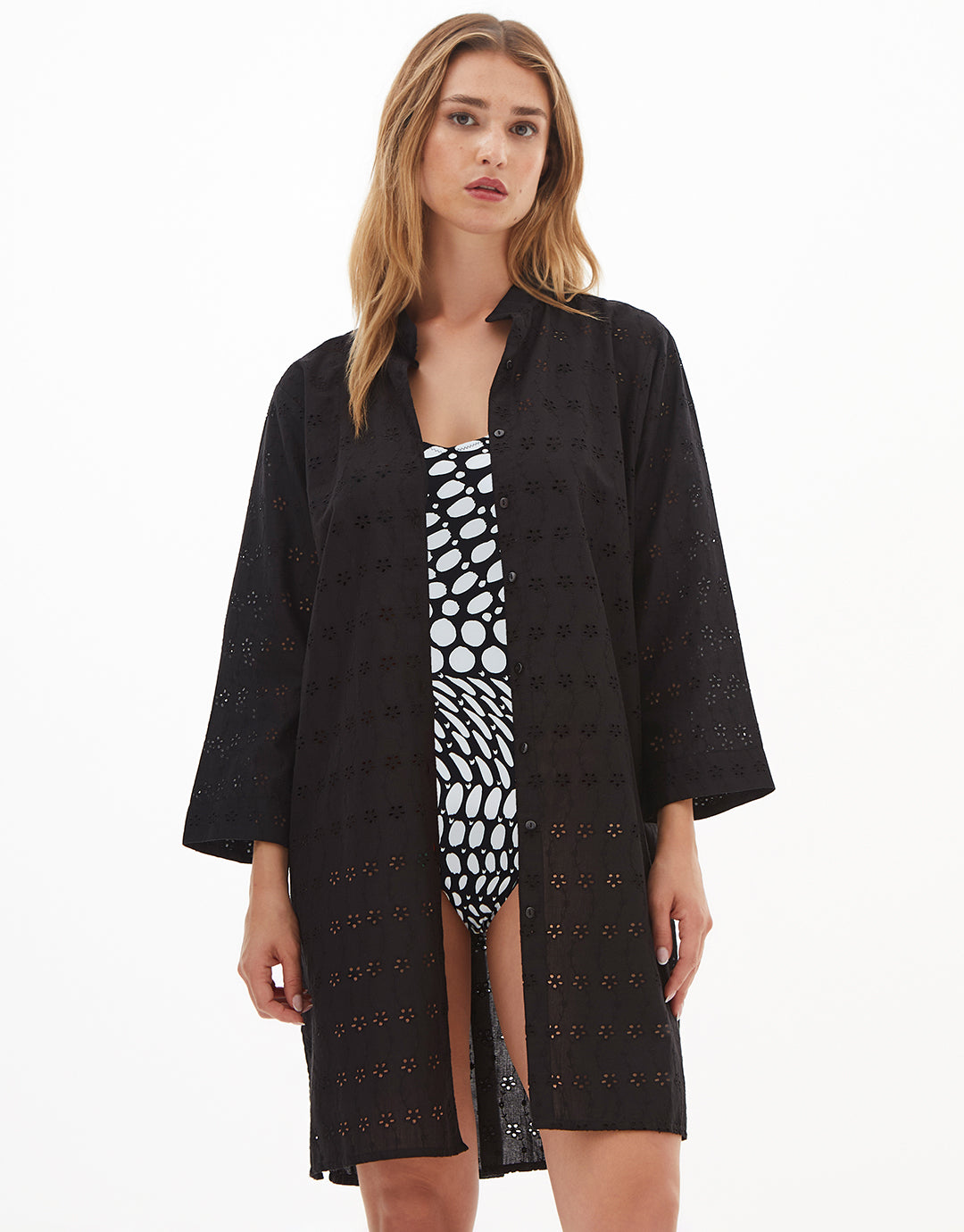 Nuria Ferrer Pacific Beach Shirt - Black - Simply Beach UK