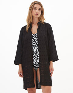 Nuria Ferrer Pacific Beach Shirt - Black - Simply Beach UK