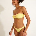Sun Lace Aleria Bikini Pant - Yellow - Simply Beach UK
