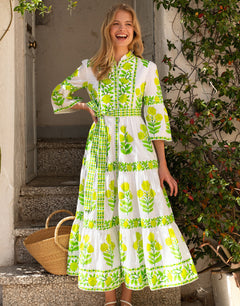 Gemma Dress - Lime Botanics - Simply Beach UK