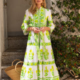 Gemma Dress - Lime Botanics - Simply Beach UK