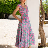 Pink City Prints Rah Rah Dress - Lilac Buta - Simply Beach UK