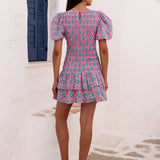Pink City Prints Nova Mini Dress - Lilac Buta - Simply Beach UK