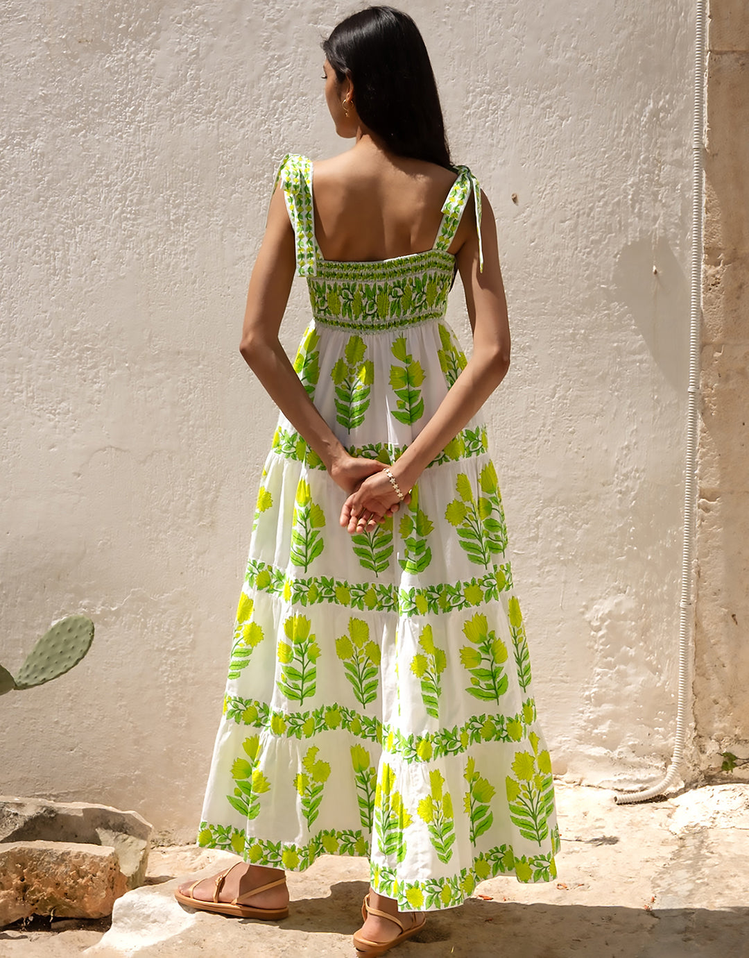 Lara Dress - Lime Botanics - Simply Beach UK