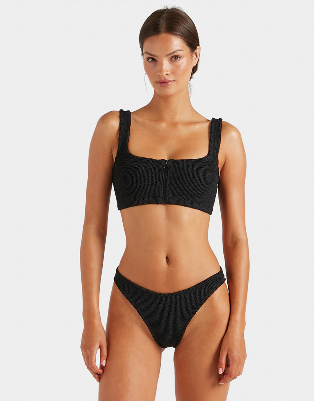 Hunza G Dallas Bikini Set - Black - Simply Beach UK