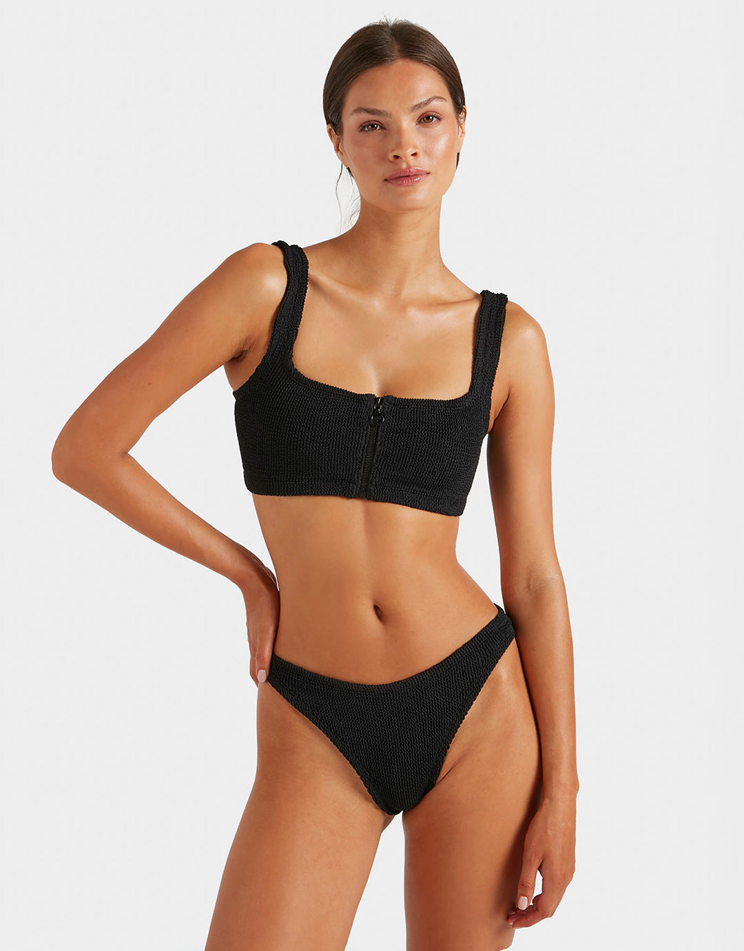 Hunza G Dallas Bikini Set - Black - Simply Beach UK